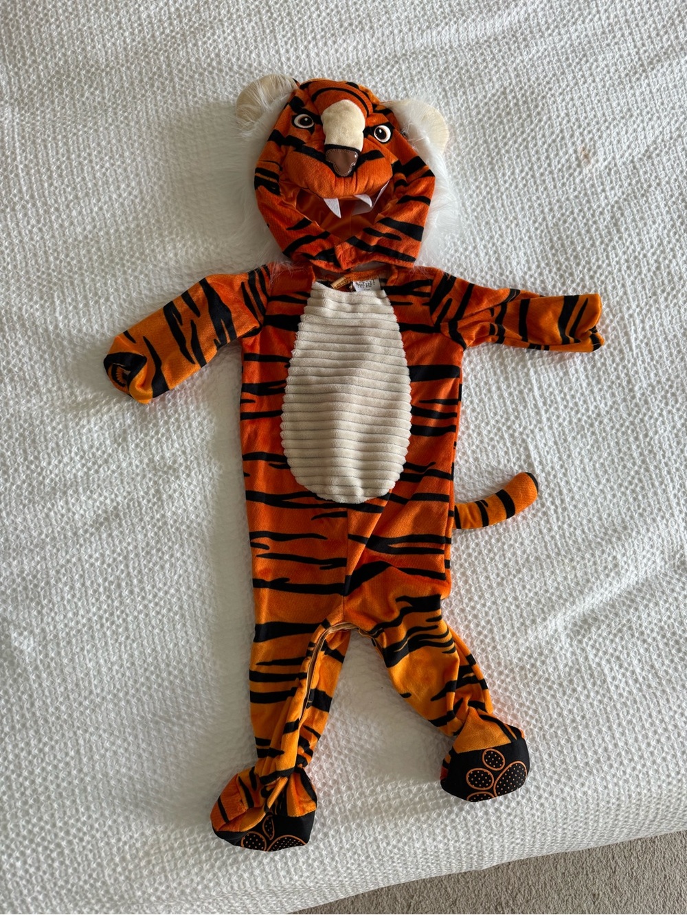 Orange Tiger One-Piece Costume for Kids